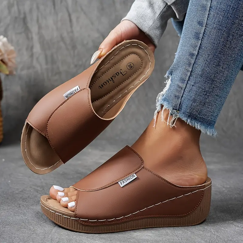 Anna – Komfortable Slip-on Sandaler med Svangstøtte