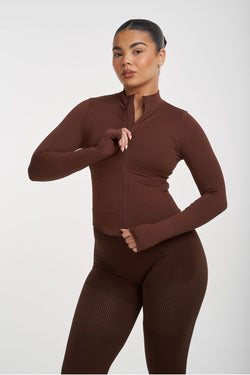 Shapewear Jacket | Bourbon Brown