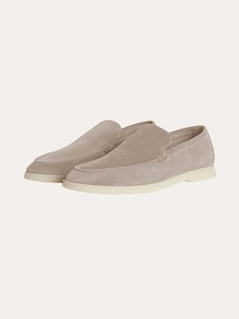 Refined Suede Loafers – Dark Green