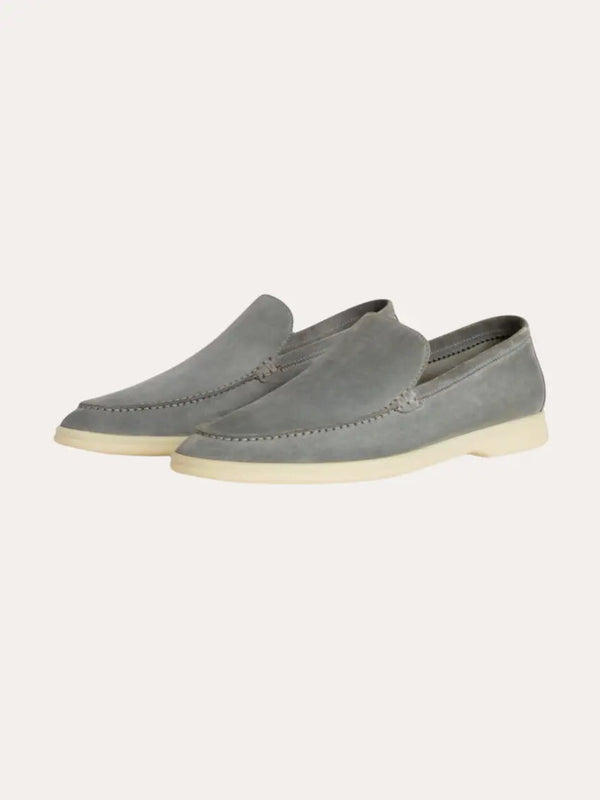 Refined Suede Loafers – Gray