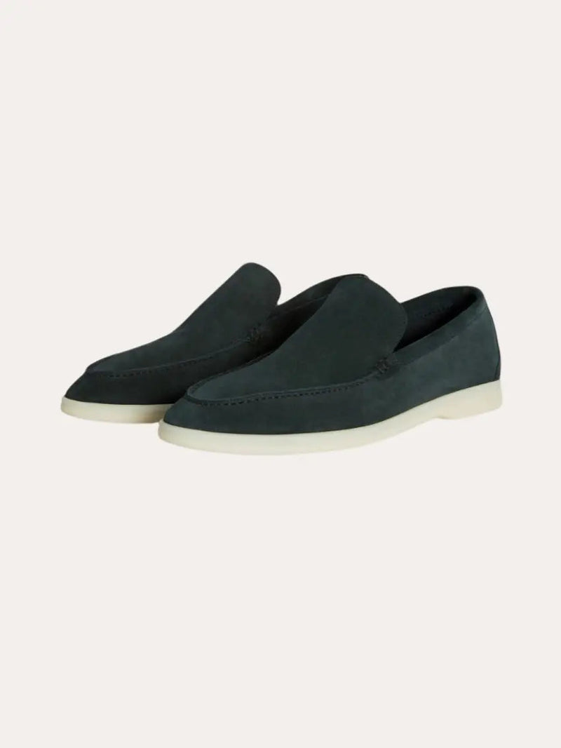 Refined Suede Loafers – Gray