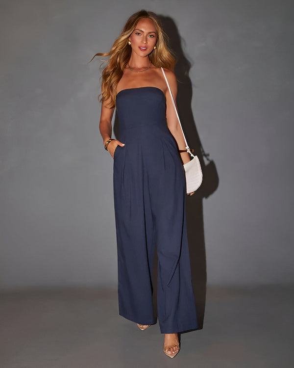 Elegant Strapless Jumpsuit