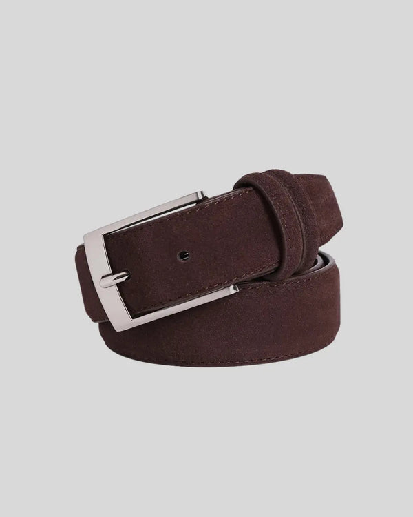 Suede Belt – Dark Brown