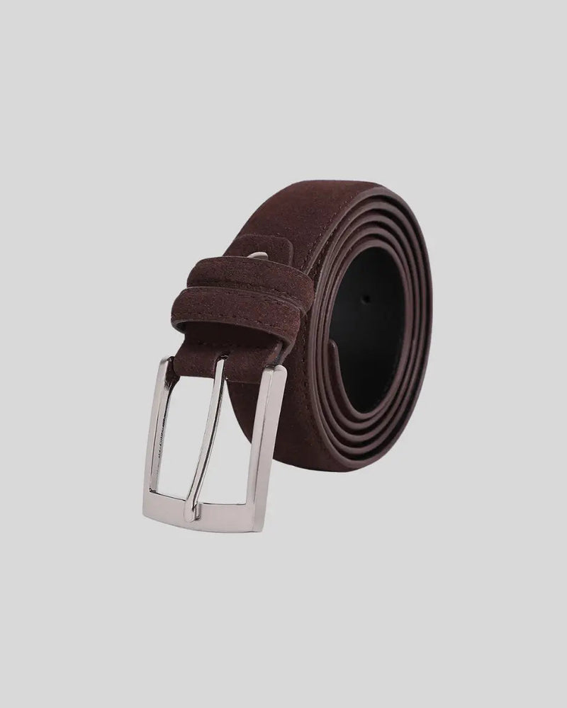 Suede Belt – Dark Brown