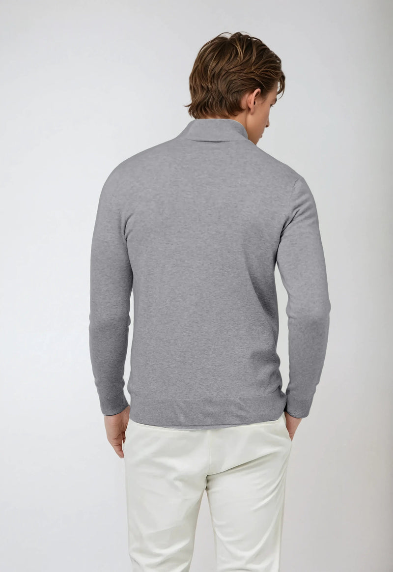 Essential Half Zip Sweater - Dark Gray
