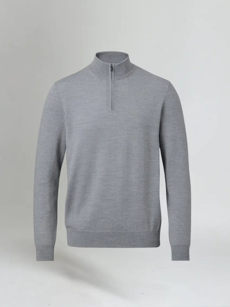 Essential Half Zip Sweater - Dark Gray