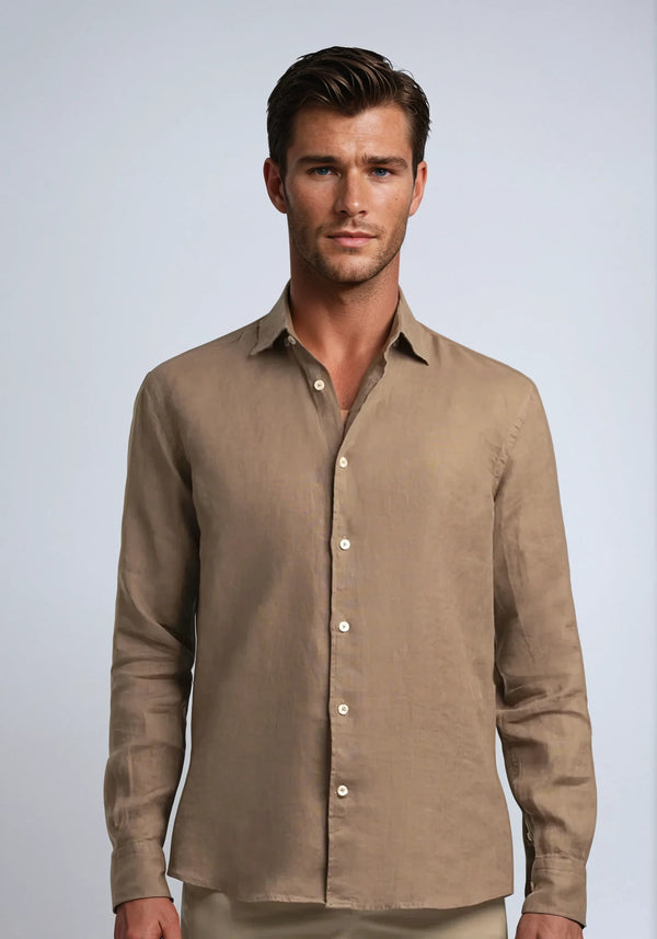Linen Shirt Khaki