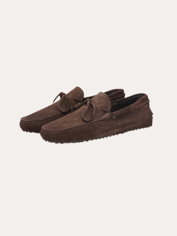 Dark Brown Suede Moccasins