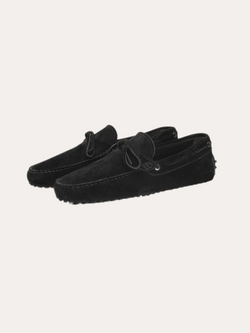 Black Suede Moccasins