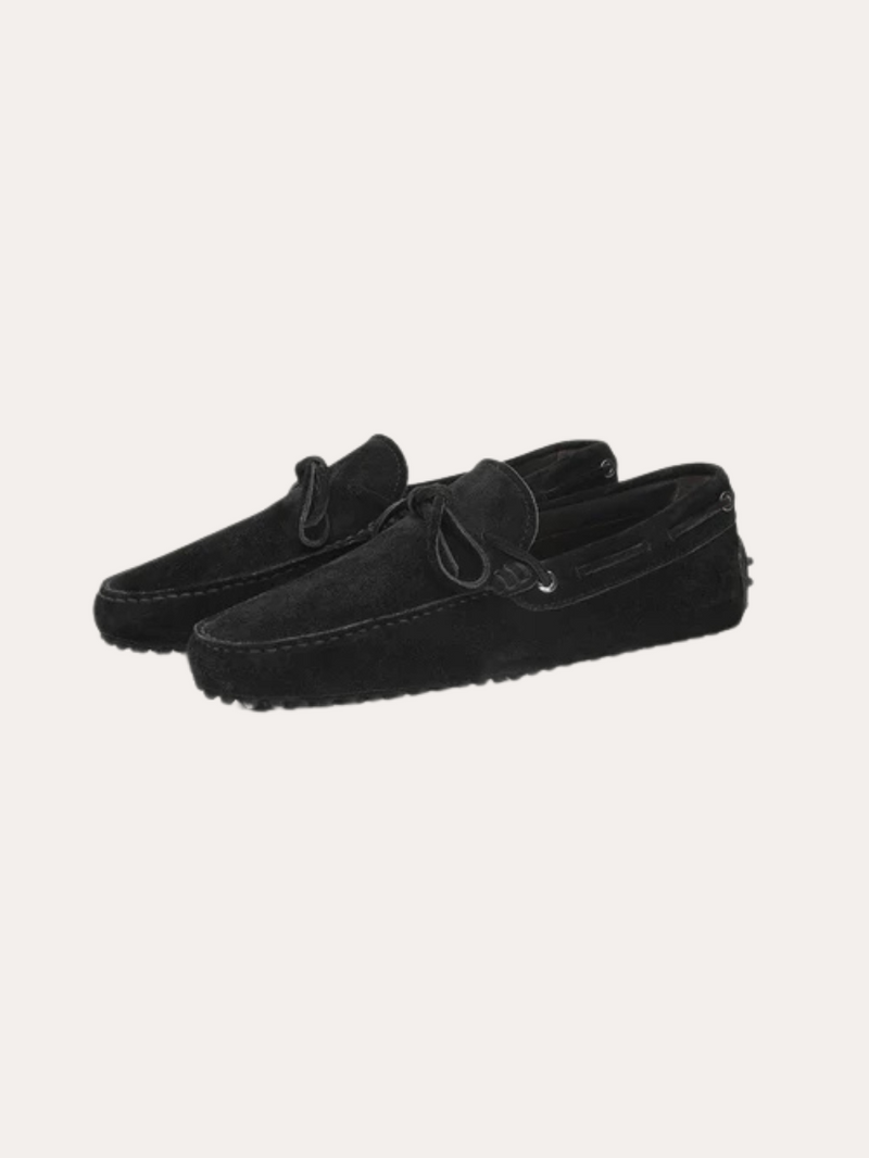 Black Suede Moccasins