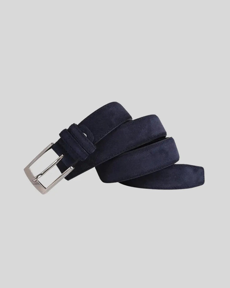 Suede Belt – Navy Blue