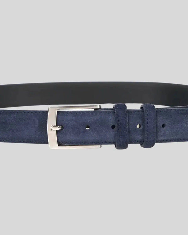 Suede Belt – Navy Blue