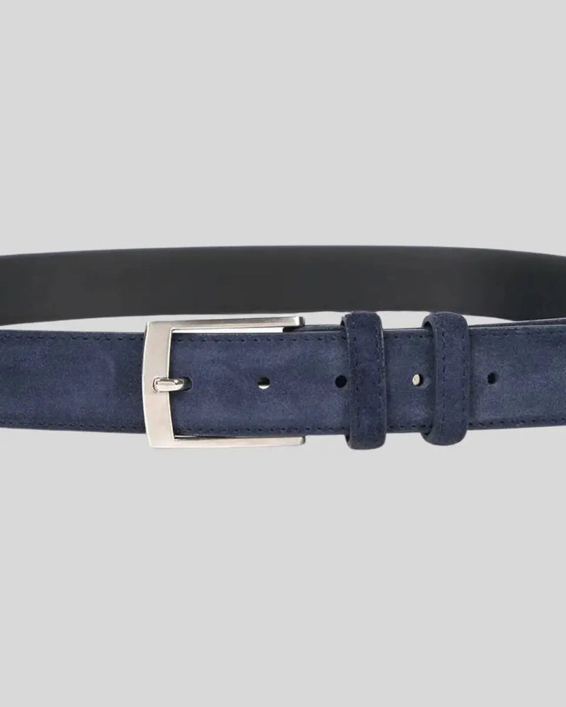 Suede Belt – Navy Blue