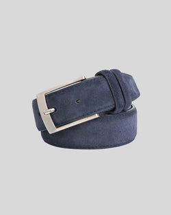 Suede Belt – Navy Blue