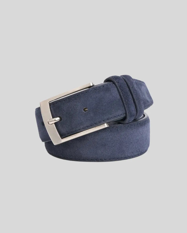 Suede Belt – Navy Blue