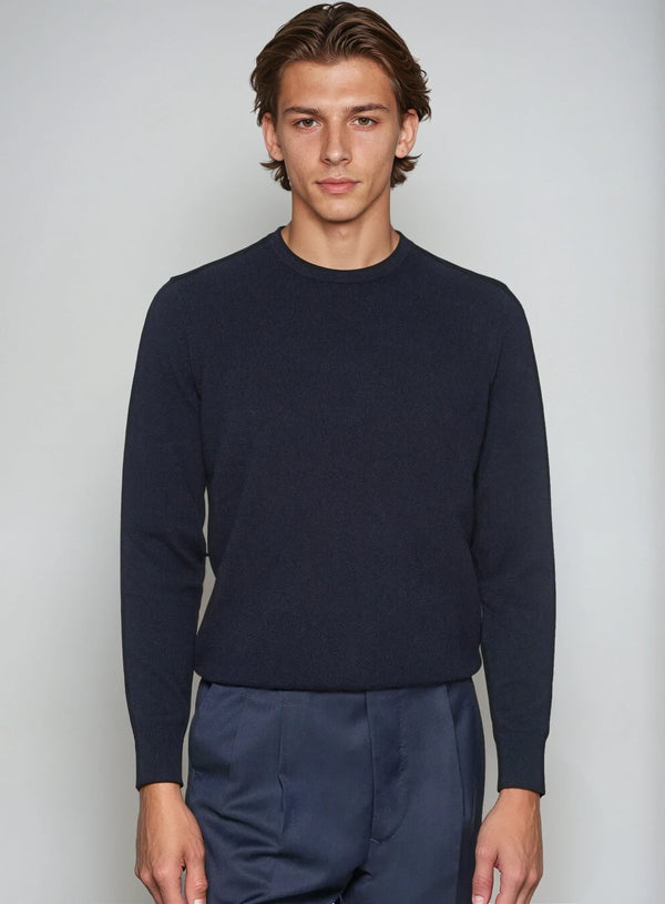 Premium Cashwool Sweater - Navy Blue
