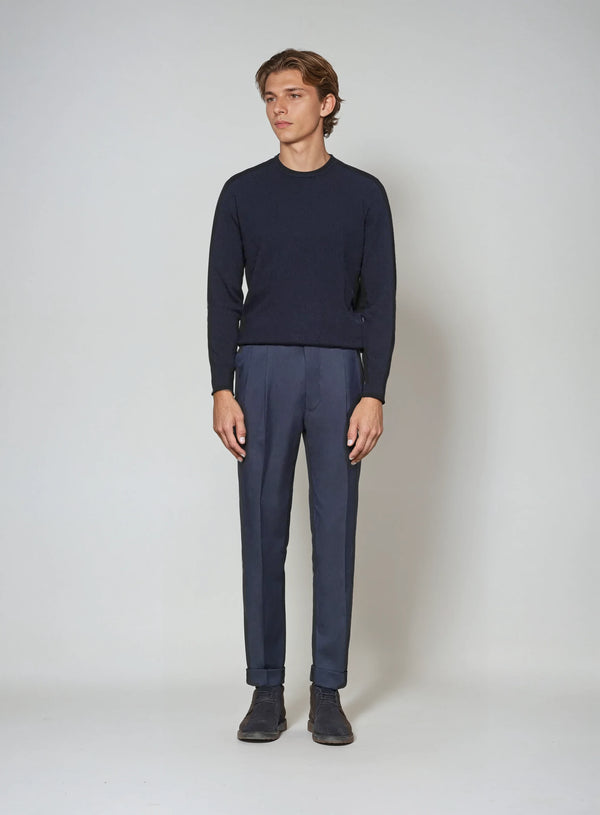 Premium Cashwool Sweater - Navy Blue