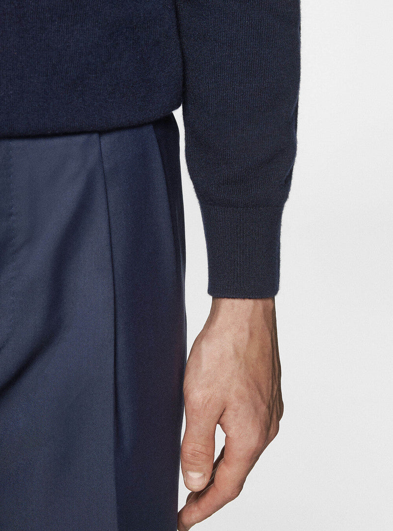 Premium Cashwool Sweater - Navy Blue