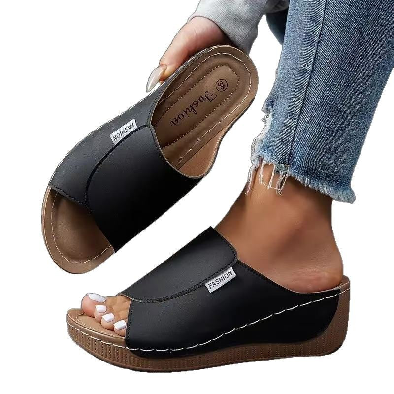 Anna – Komfortable Slip-on Sandaler med Svangstøtte