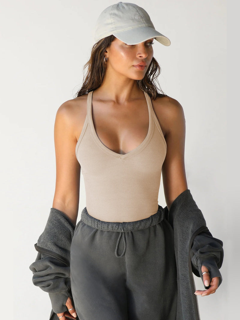 Leva™ Halter V-Neck Tank Top