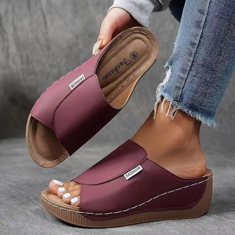 Anna – Komfortable Slip-on Sandaler med Svangstøtte
