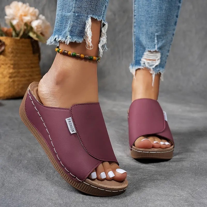Anna – Komfortable Slip-on Sandaler med Svangstøtte