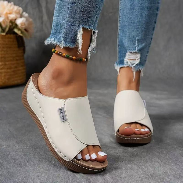Anna – Komfortable Slip-on Sandaler med Svangstøtte