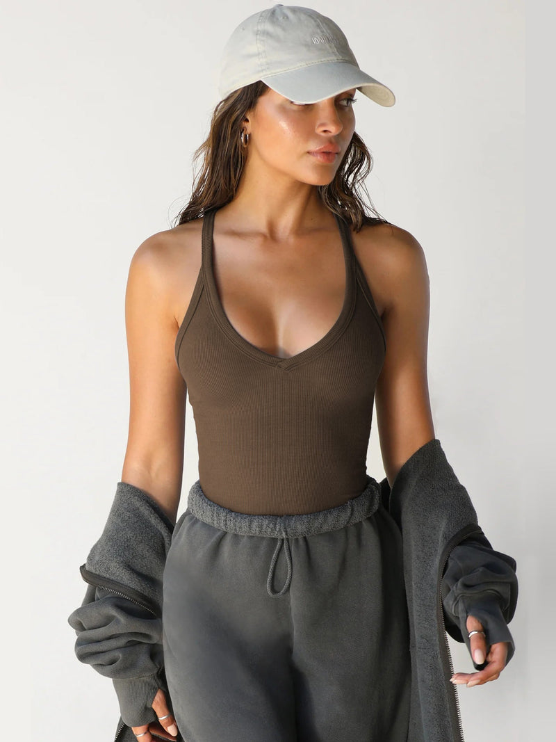 Leva™ Halter V-Neck Tank Top