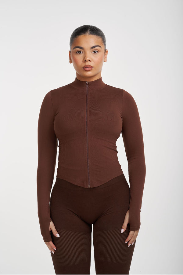 Shapewear Jacket | Bourbon Brown