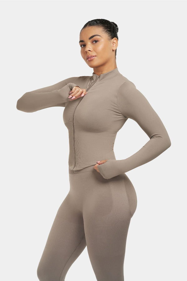 Shapewear Jacket | Khaki