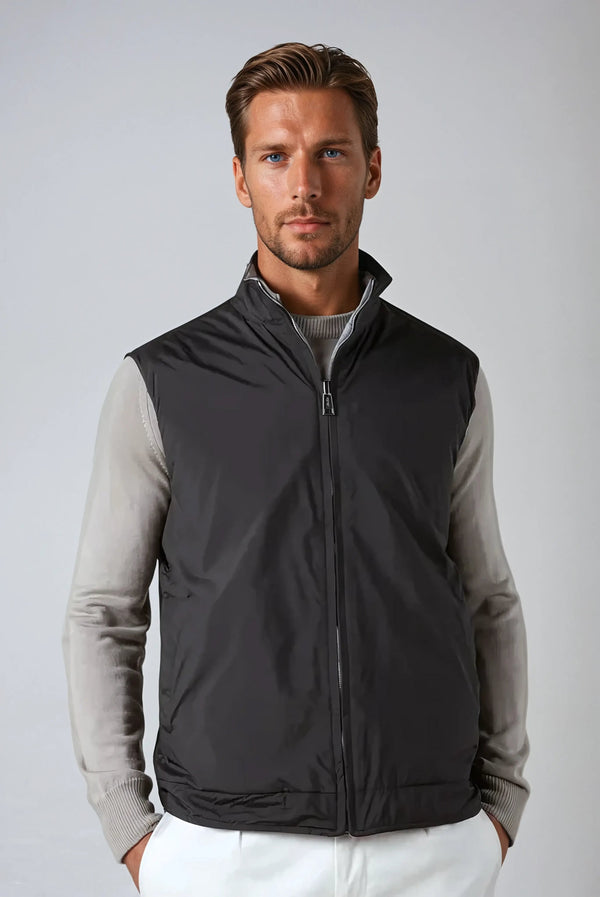 Reversible City Body Warmer - Black