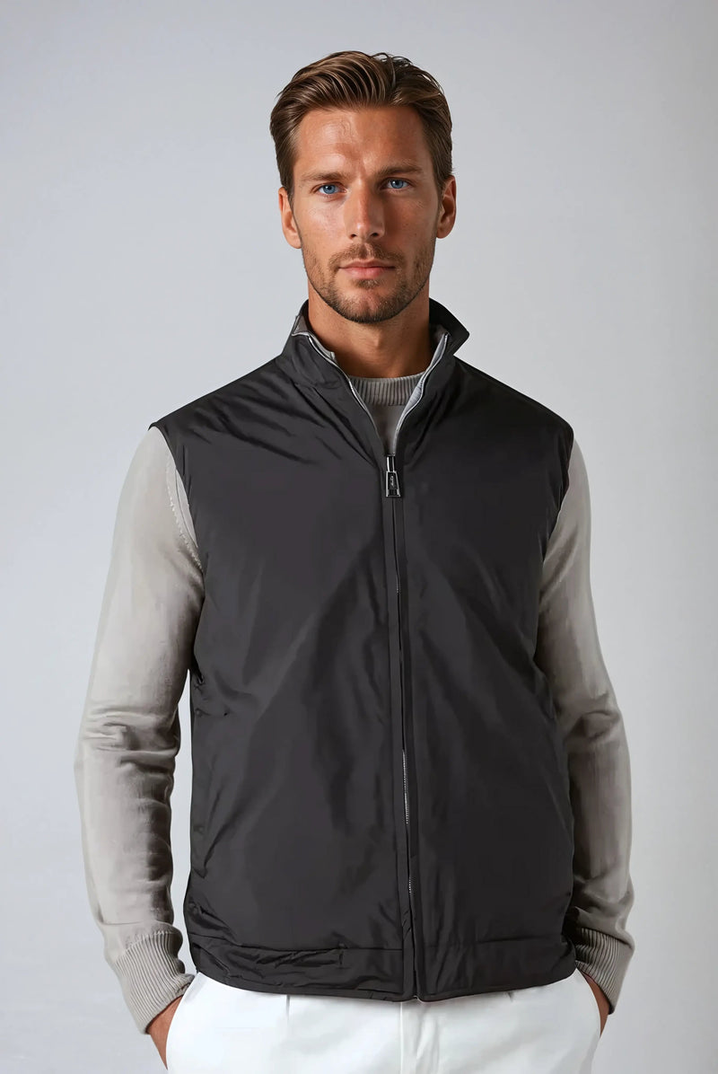 Reversible City Body Warmer - Black