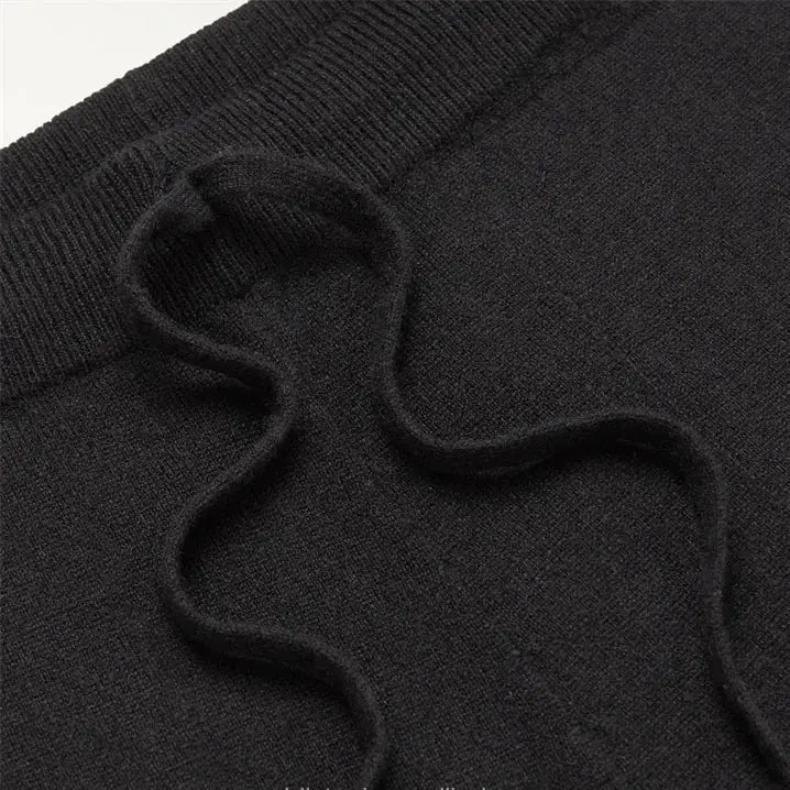 Handcrafted Cashmere Trousers – Navy Blue