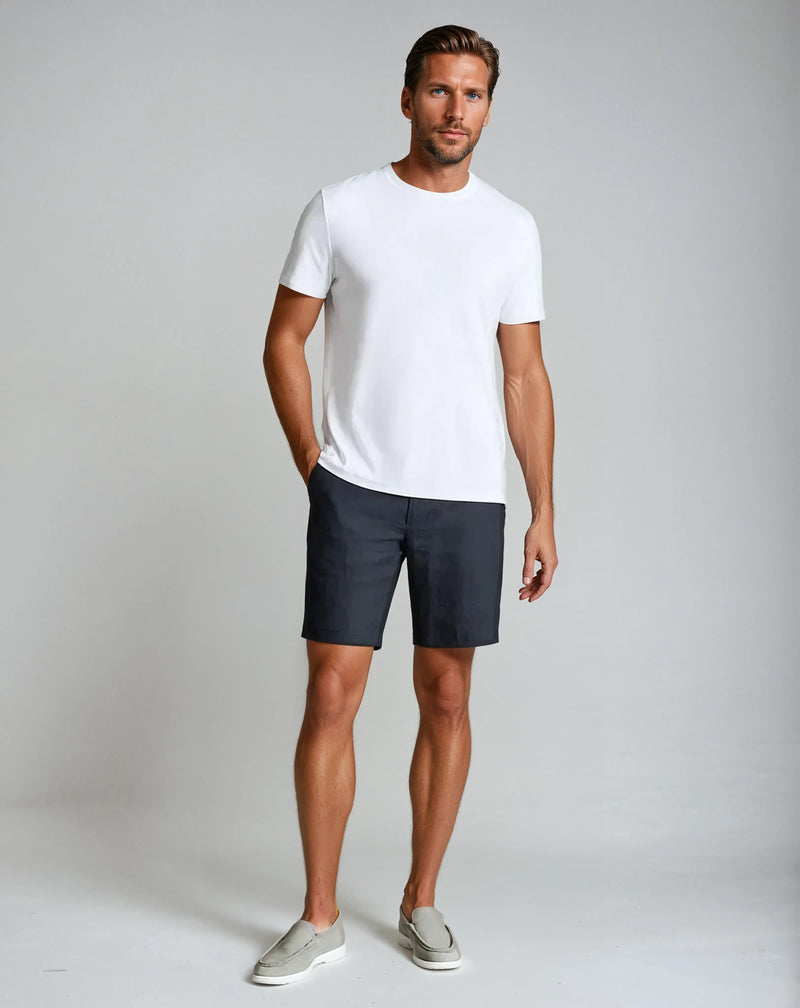 Beachside Linen Shorts - Khaki