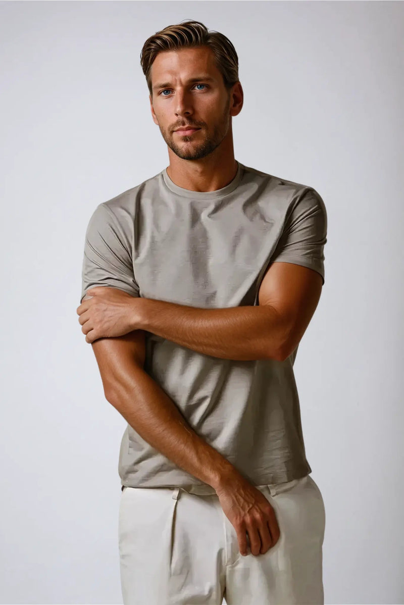 Signature Supima T-shirt – Brown