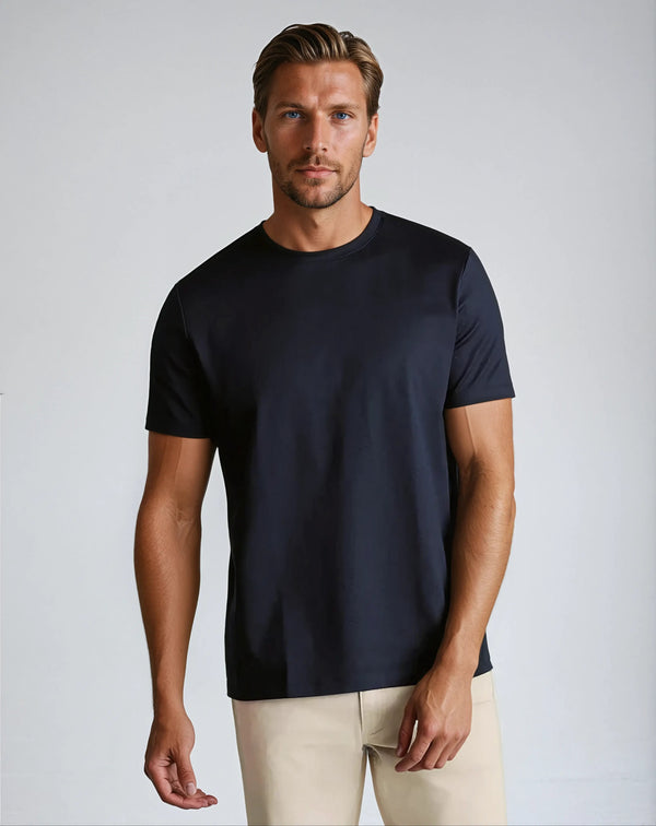 Signature Supima T-shirt – Navy Blue