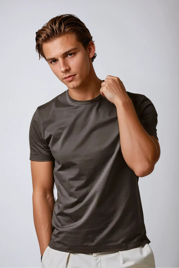 Signature Supima T-shirt – Brown